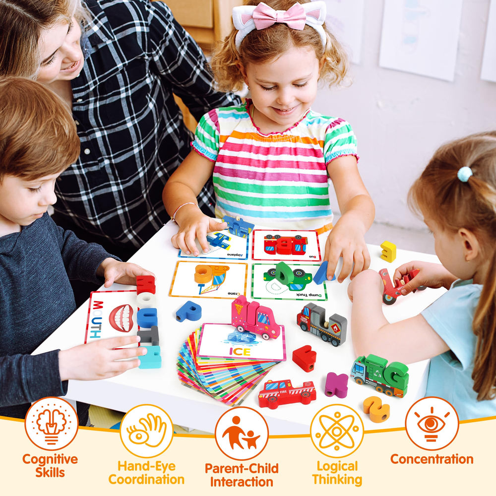 Vanmor cards front-back patterns for matching and sight words practice