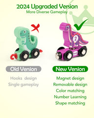 Vanmor magnetic number train connectors connect cars smoothly to boost tactile counting practice.
