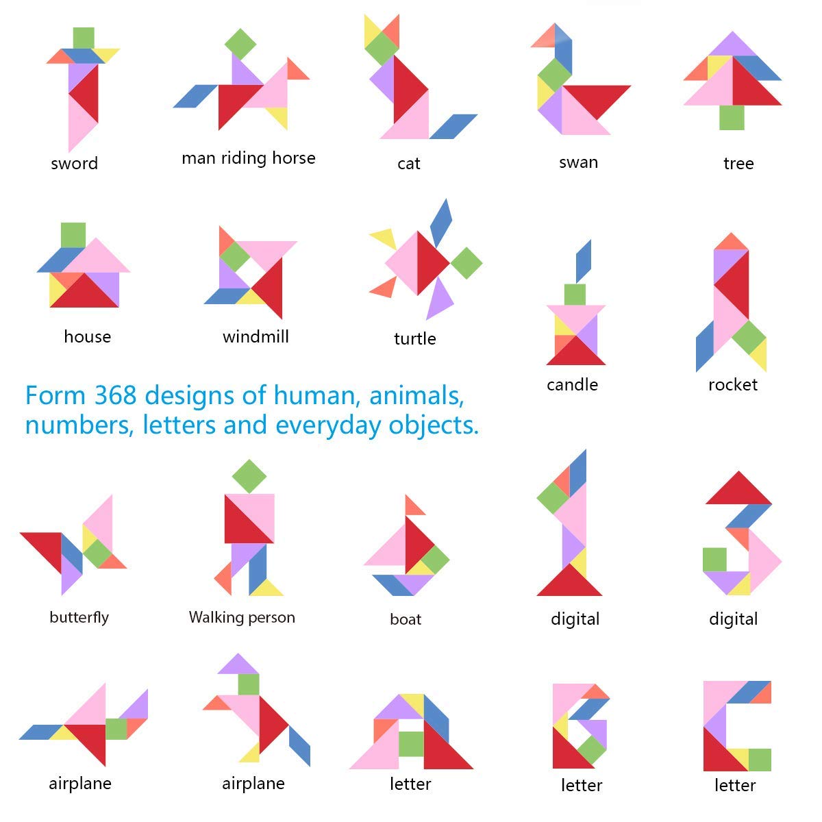 Vanmor Travel Tangram Puzzle road trip activity – keeps kids engaged and thinking creatively