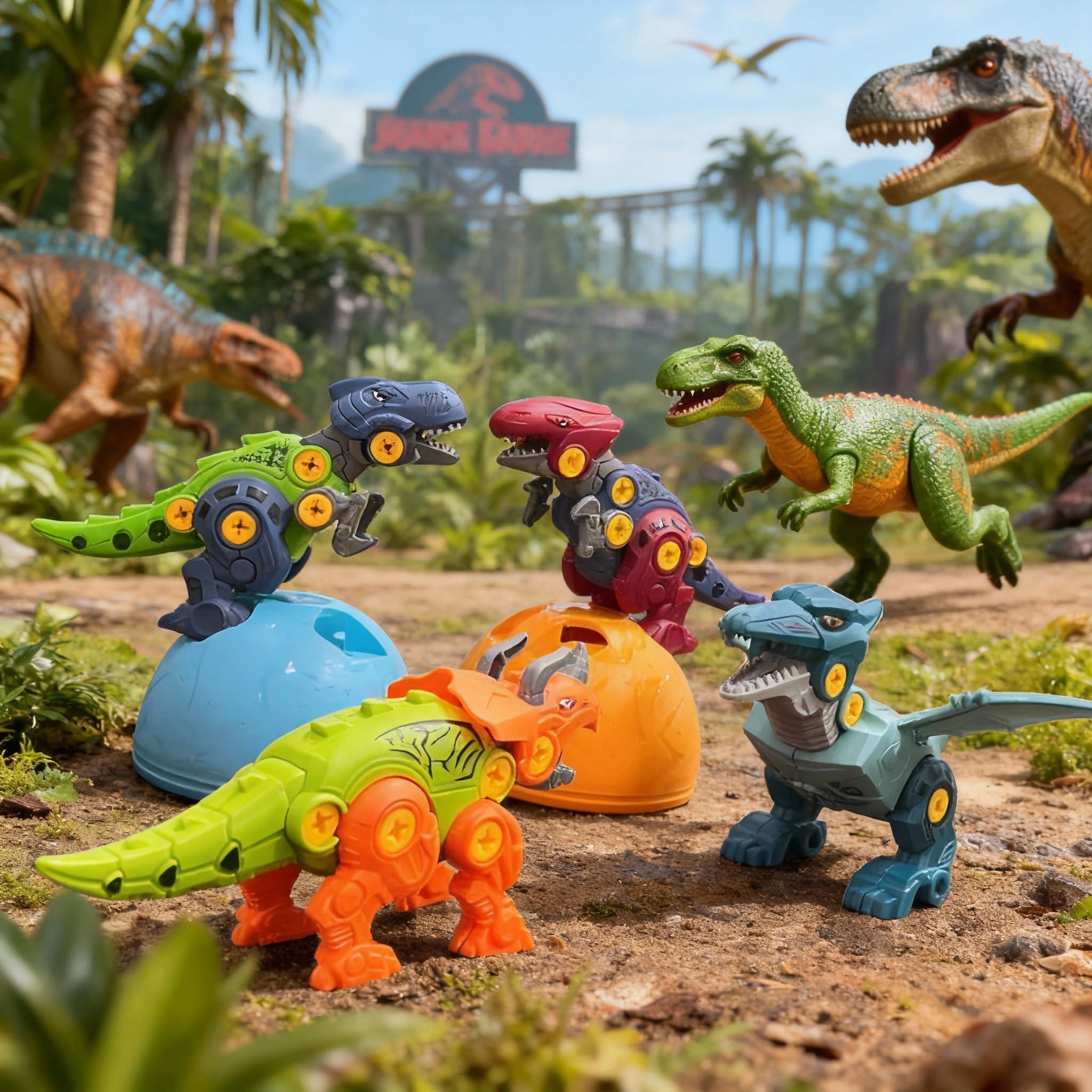 VANNYVANYA T-Rex poseable dinosaur in action for storytelling