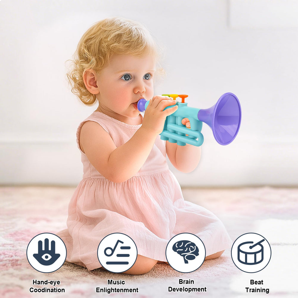 Vanplay harmonica toy fosters sensory exploration and creativity.