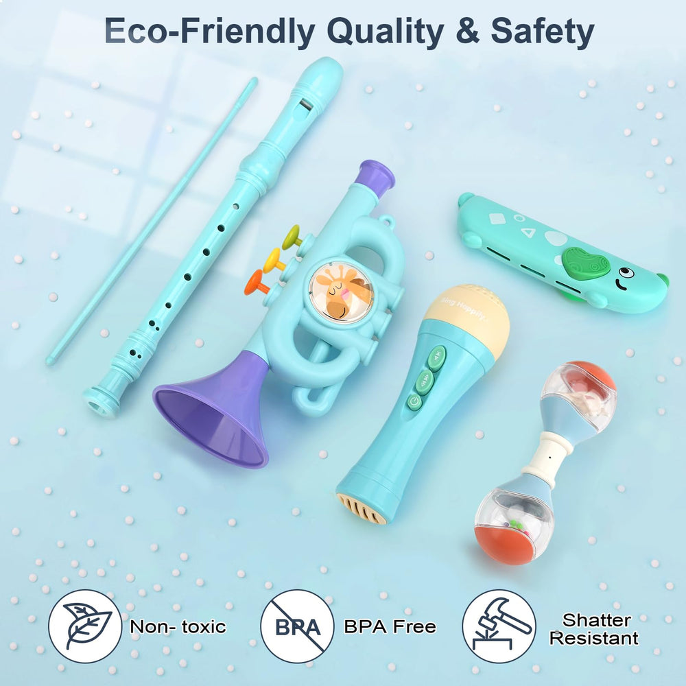 Vanplay recorder flute toy supports early listening and hand-eye coordination.