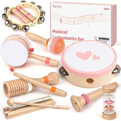 Vanplay 8-piece musical set for toddlers ready for rhythm exploration.