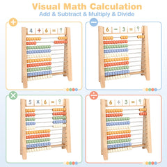 Vanplay set featuring addition, subtraction, multiplication, and division tables for practice.
