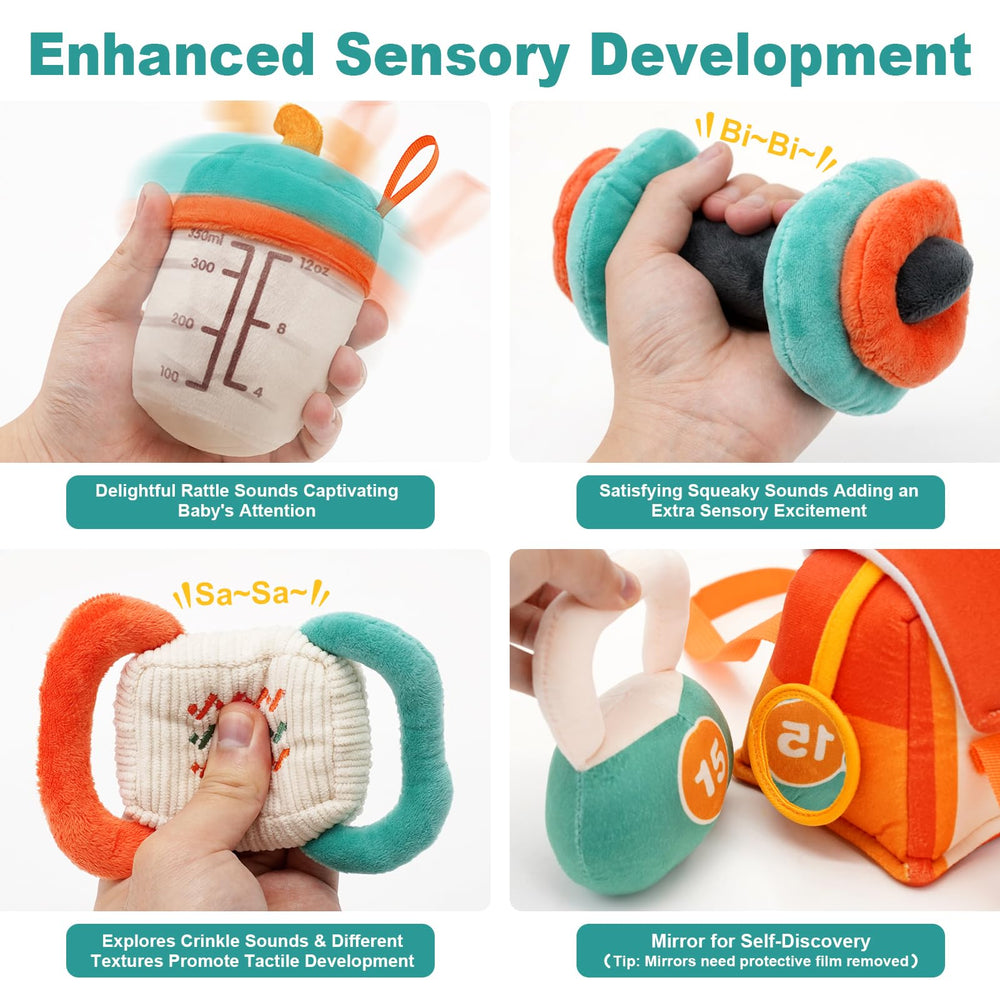 Vanplay chest expander plush — soft fabric supports gripping and fine motor skill growth.