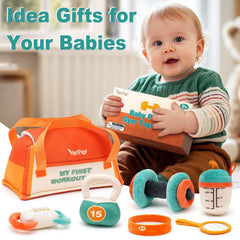 Vanplay mirror plush — baby-safe mirror enhances visual tracking during tummy time.