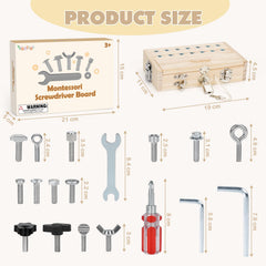 Vanplay Busy Board tools-set enhances grip and coordination during playtime.