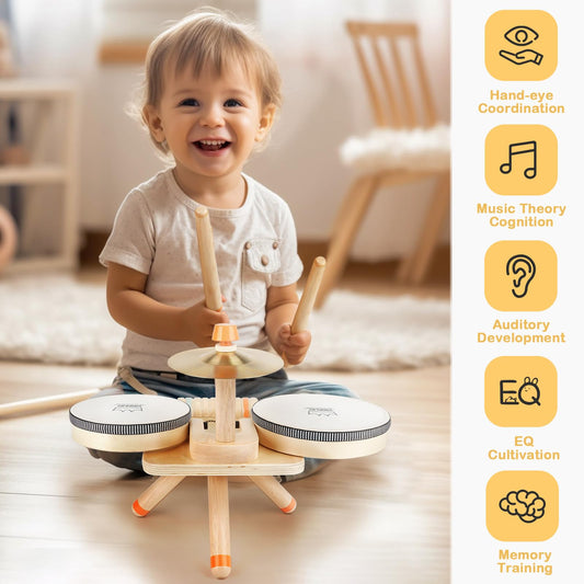 Vanplay drum sticks for little hands promoting motor skills and control