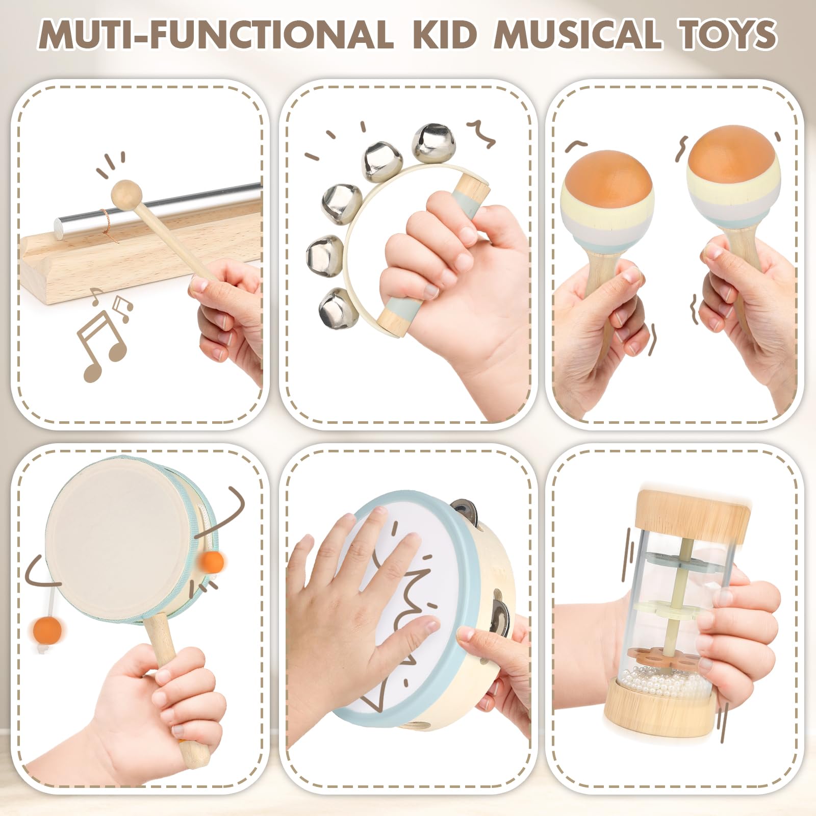 Vanplay earthy wood tone—blends with nursery decor for calm play.