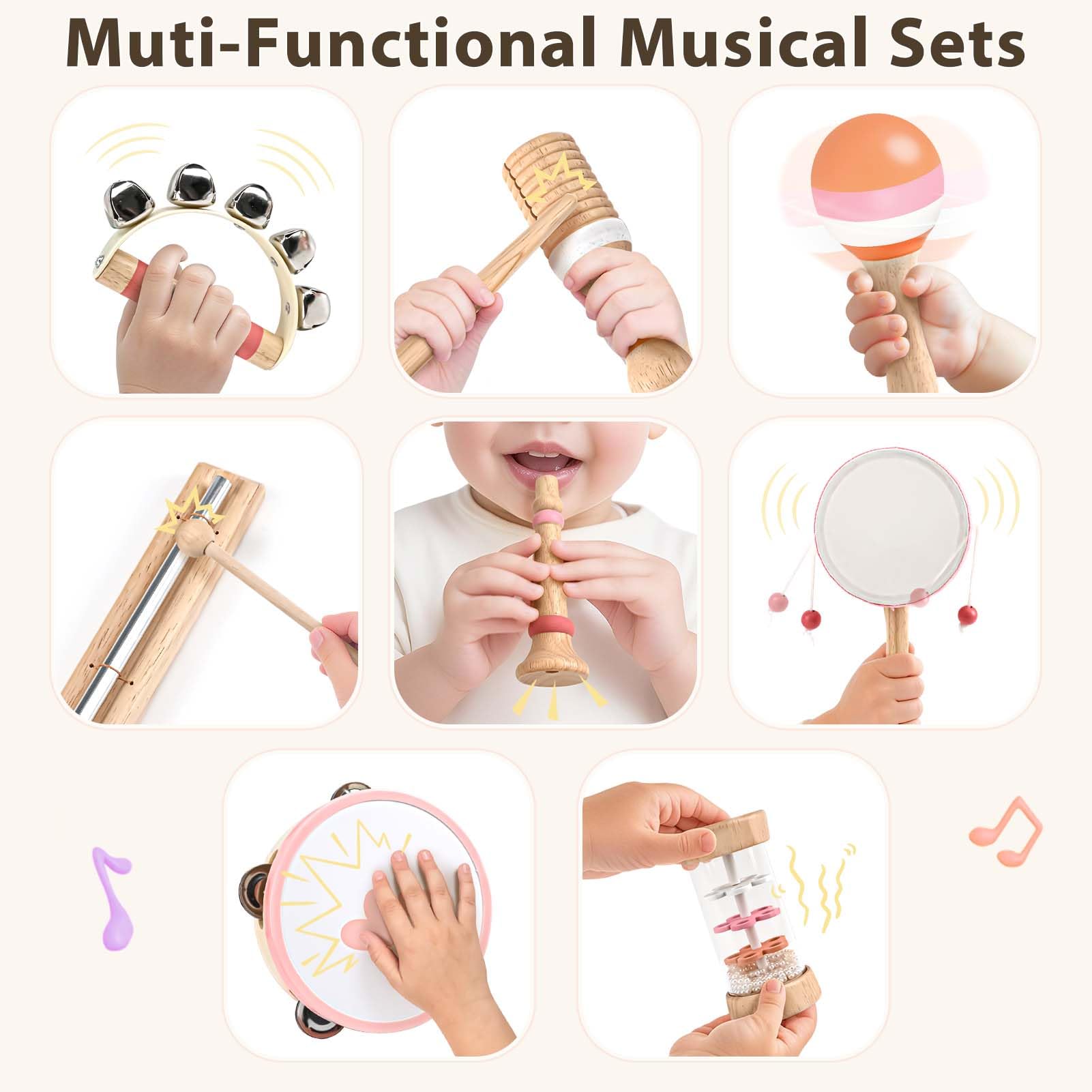 Vanplay hand bells for group sing-alongs and bright tones.