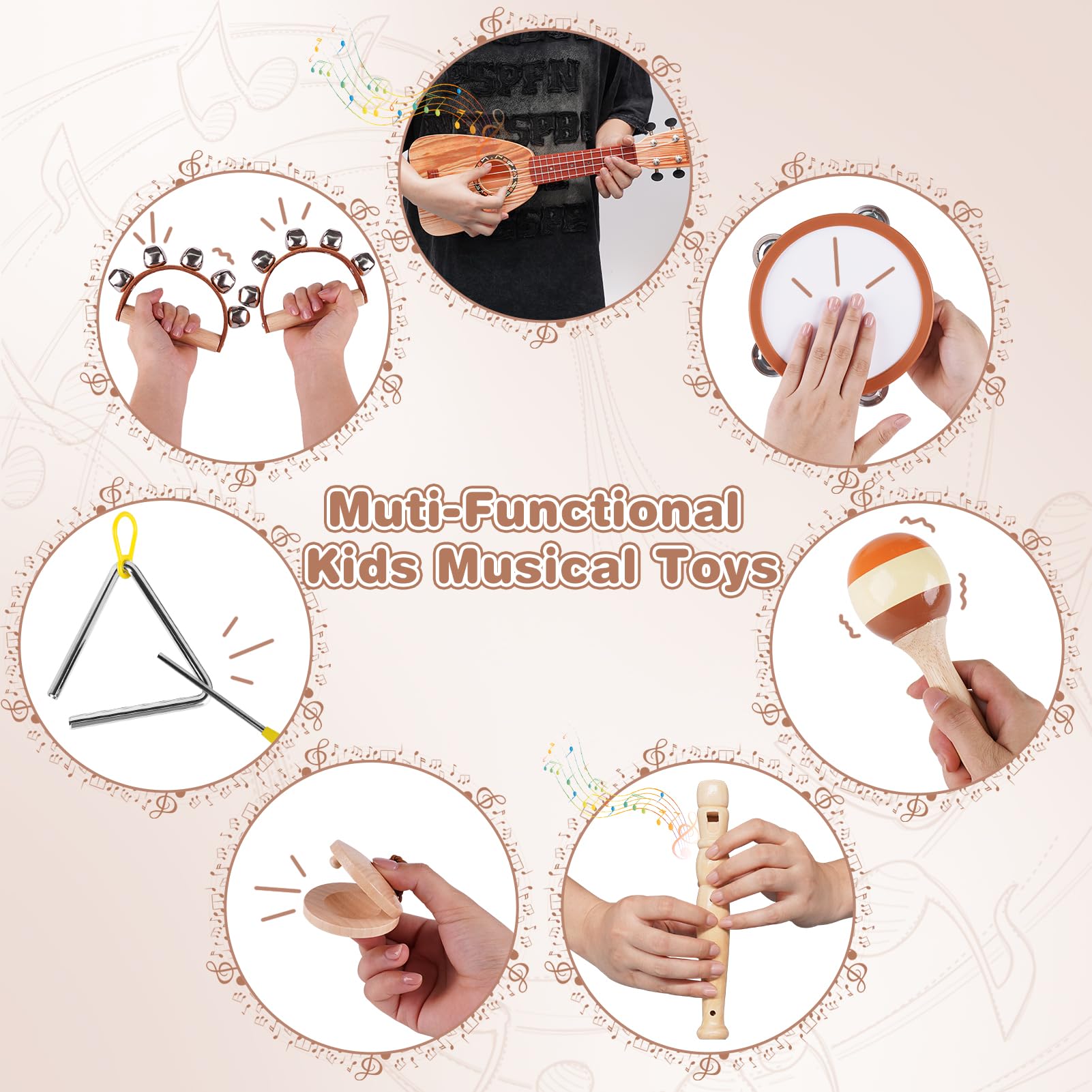 Vanplay castanets promote hand-eye coordination and rhythmic timing
