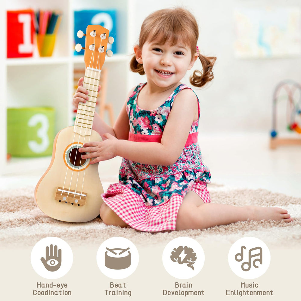 Vanplay Kids Guitar Set flute to encourage listening and breath control in toddlers.