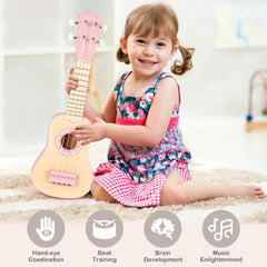 Vanplay pink flute promotes gentle breath control during pretend concerts