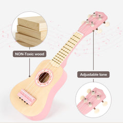 Vanplay pink wooden sounder adds tactile feedback during playtime