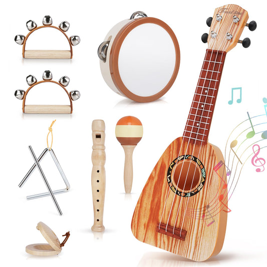 Vanplay ukulele with four nylon strings encourages early rhythm exploration