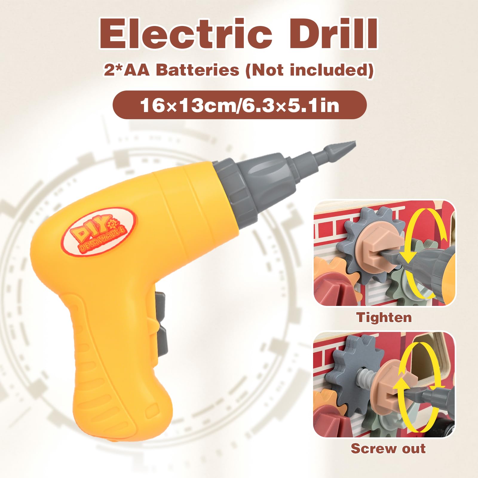 Vanplay screwdriver aids precise turns and fine motor practice during building