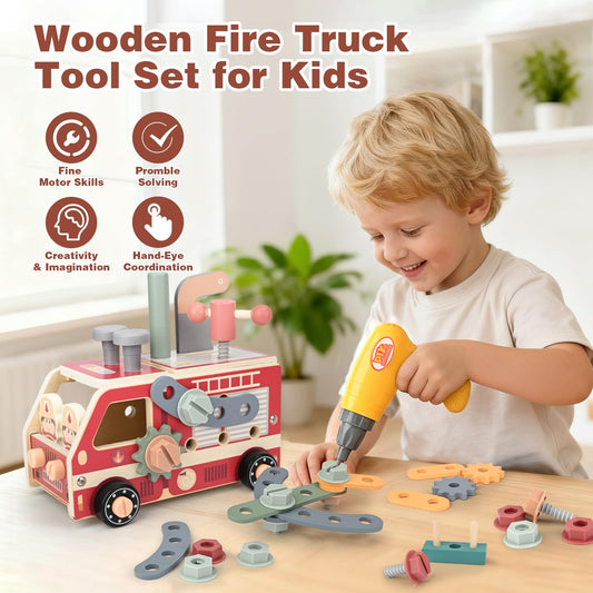 Vanplay wooden workbench provides a sturdy center for pretend construction and teamwork