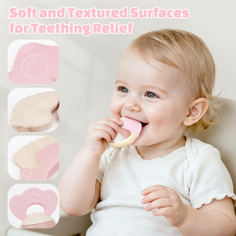Vanplay rattle with gentle sound promotes auditory curiosity and hand-eye coordination.