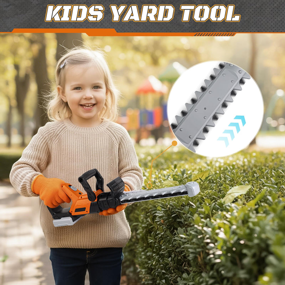 Vanplay realistic lights and sounds enhance authentic pretend yard work.