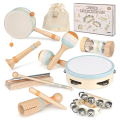 Vanplay wooden drum for toddlers—durable, safe rhythm exploration.