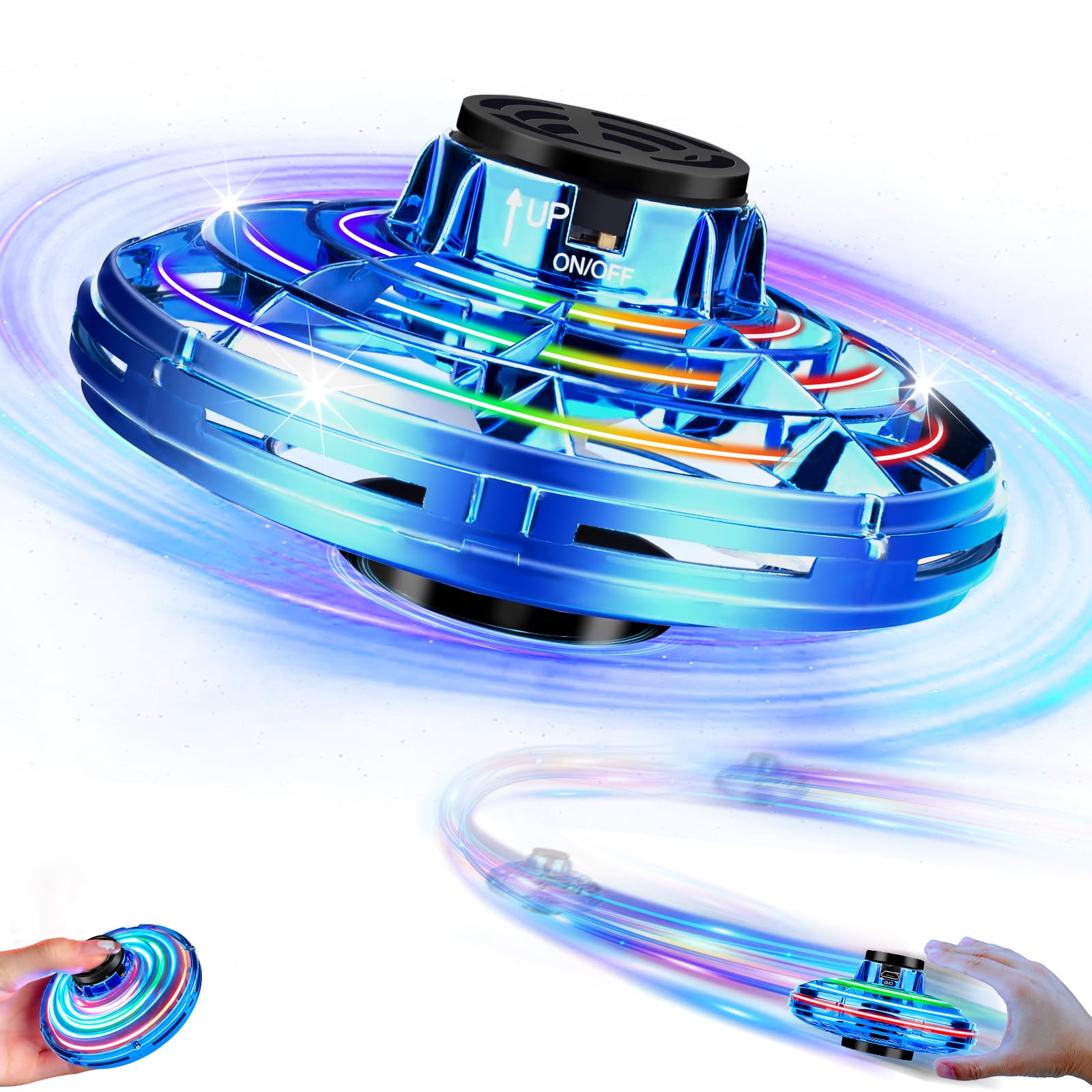Vantexi drone kids blue front view—compact for indoor play.