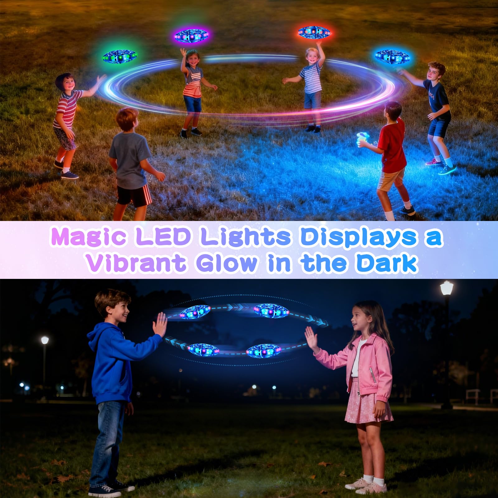 Vantexi drone shows color-changing LEDs mid-flight for a vibrant display