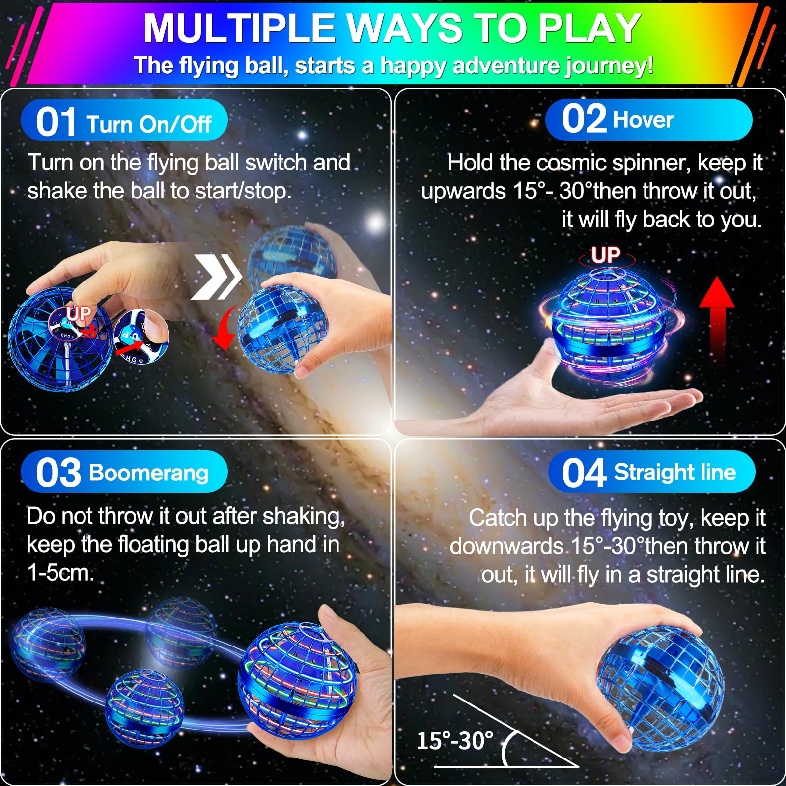 Vantexi Flying Orb Ball auto-stop feature activated on impact
