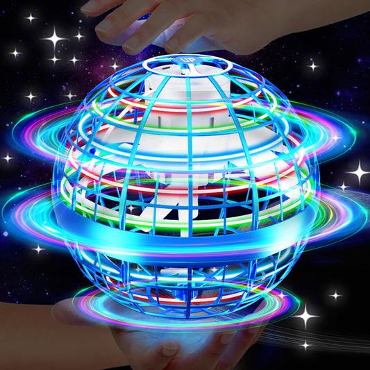 Vantexi Flying Orb Ball LED lights up during flight for indoor play.