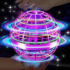 Vantexi Flying Orb Ball Toy with parachute LED glows during flight for dazzling play.