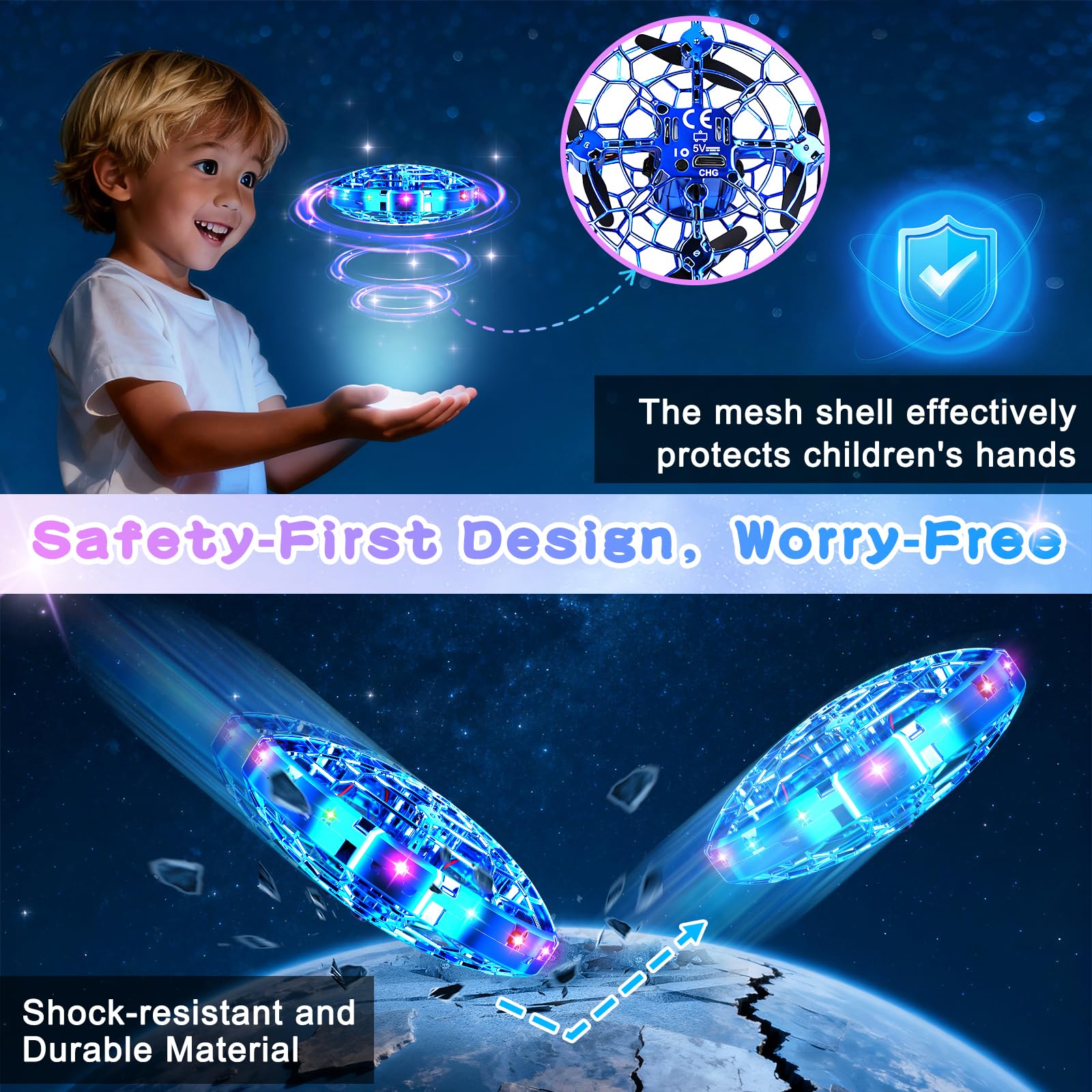 Vantexi safe mesh design shields fingers and household items