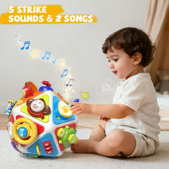Vanvimen 20-in-1 Busy Board cube gear toy enhances tactile exploration
