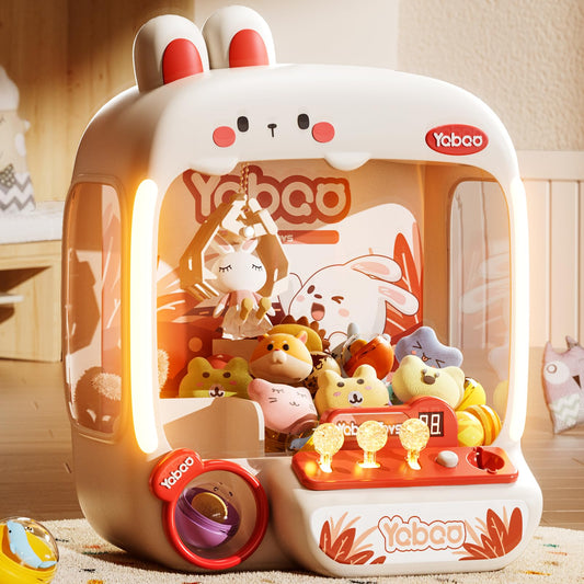 Vanvimen 64-piece claw machine bunny front view for home arcade fun