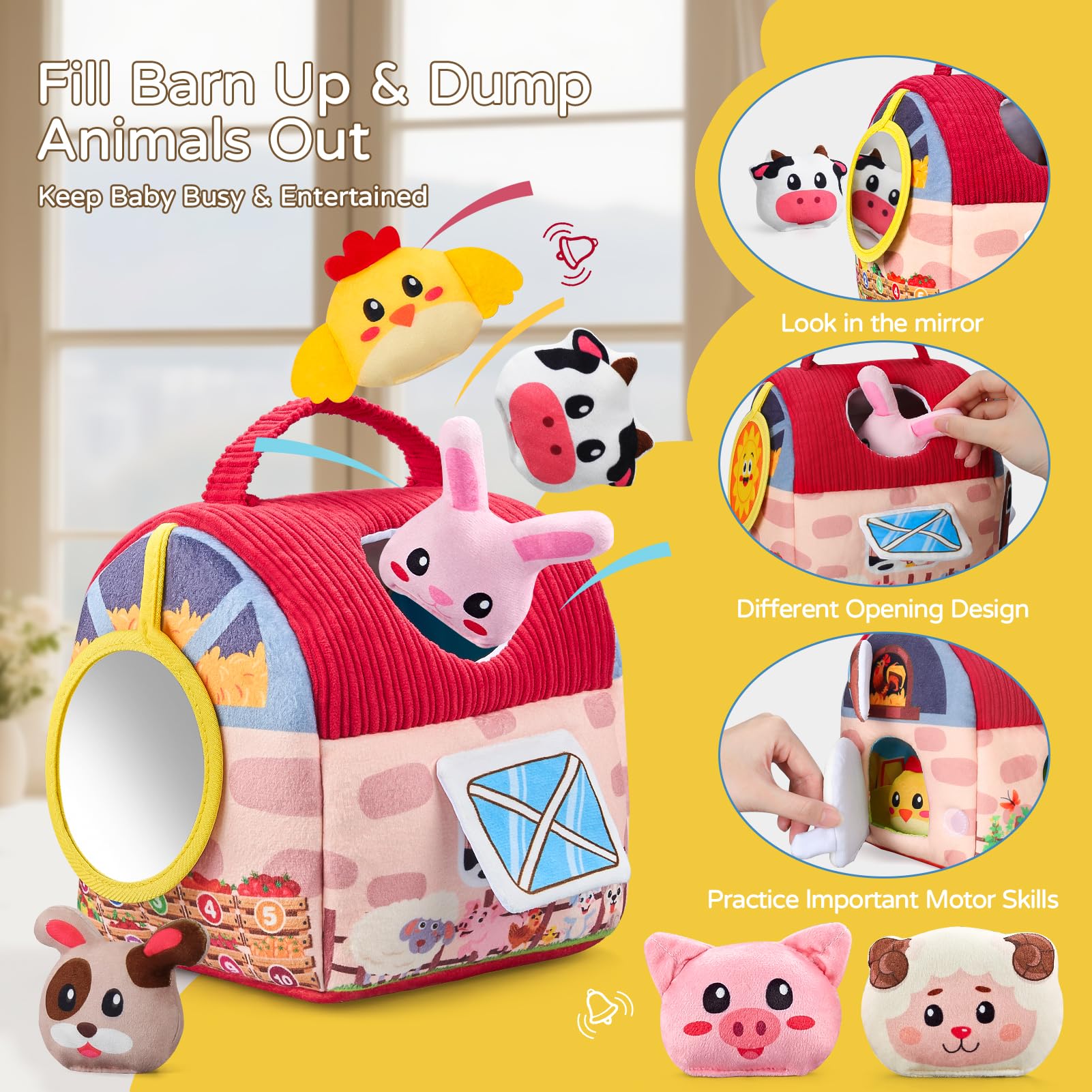 Vanvimen barn handle with portable design for easy on-the-go play
