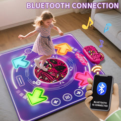 Vanvimen dance mat with arrows and LED lights in sync with music.