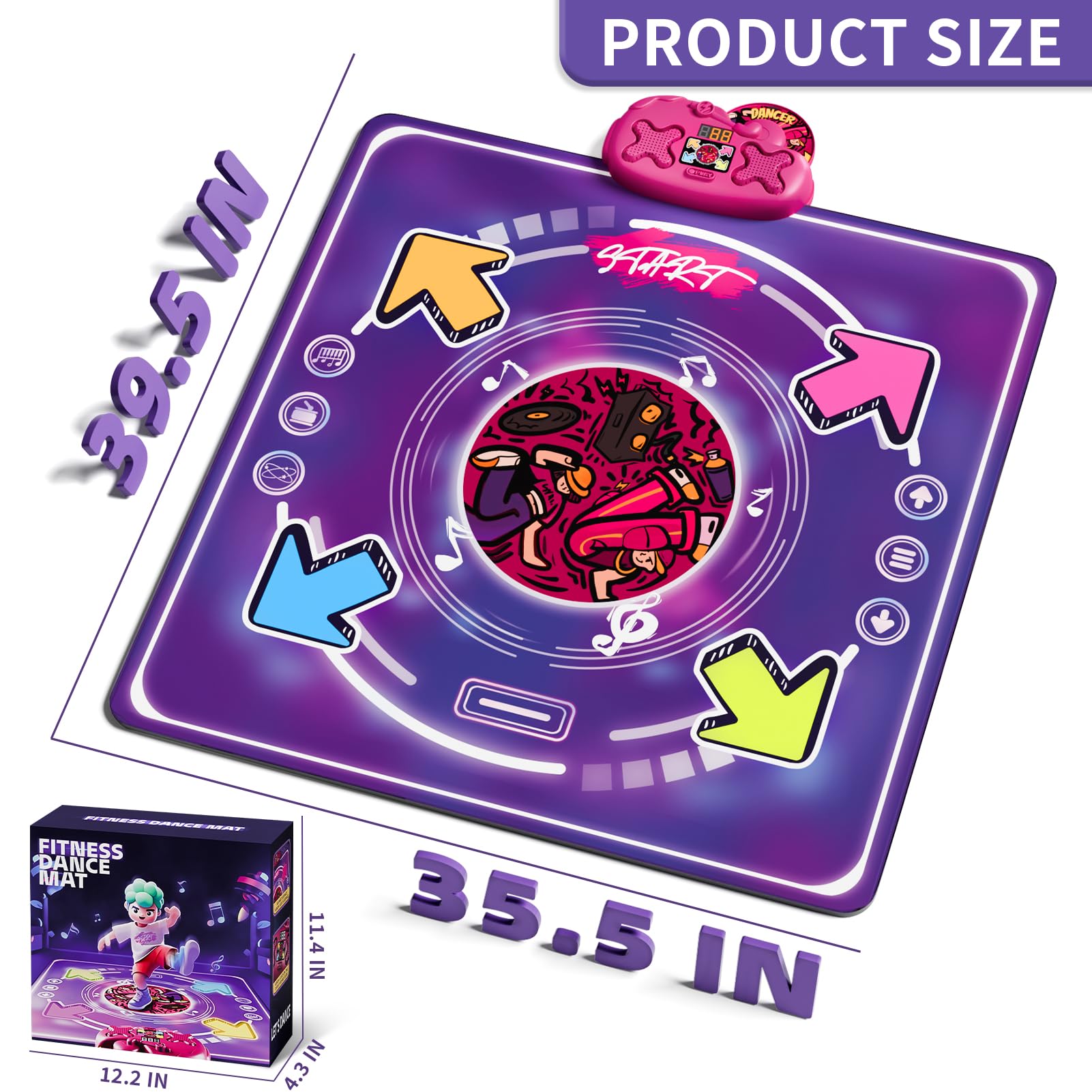 Vanvimen dance mat made with BPA-free materials for safe play.