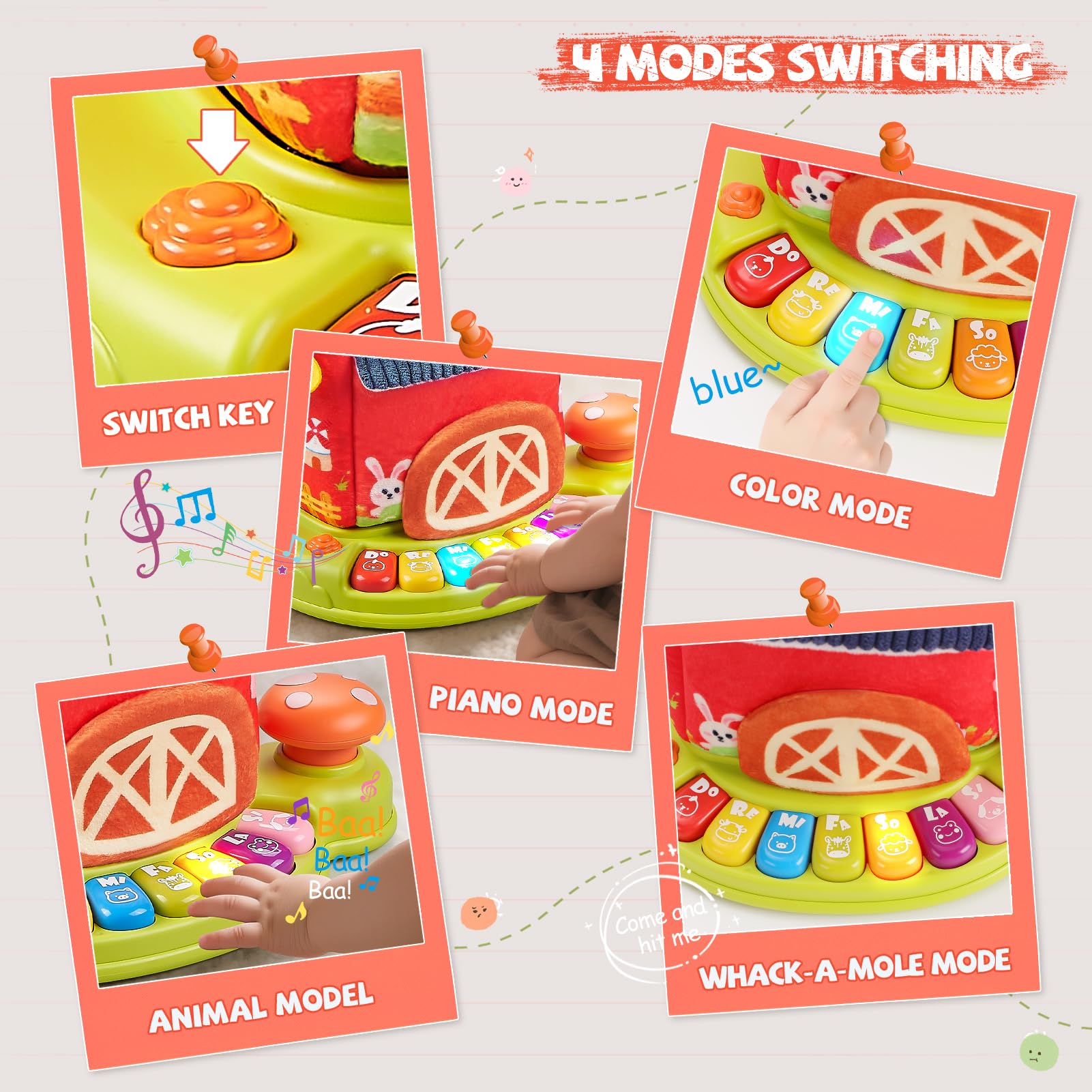 Vanvimen fill and dump openings encourage grasping and hand-eye coordination.