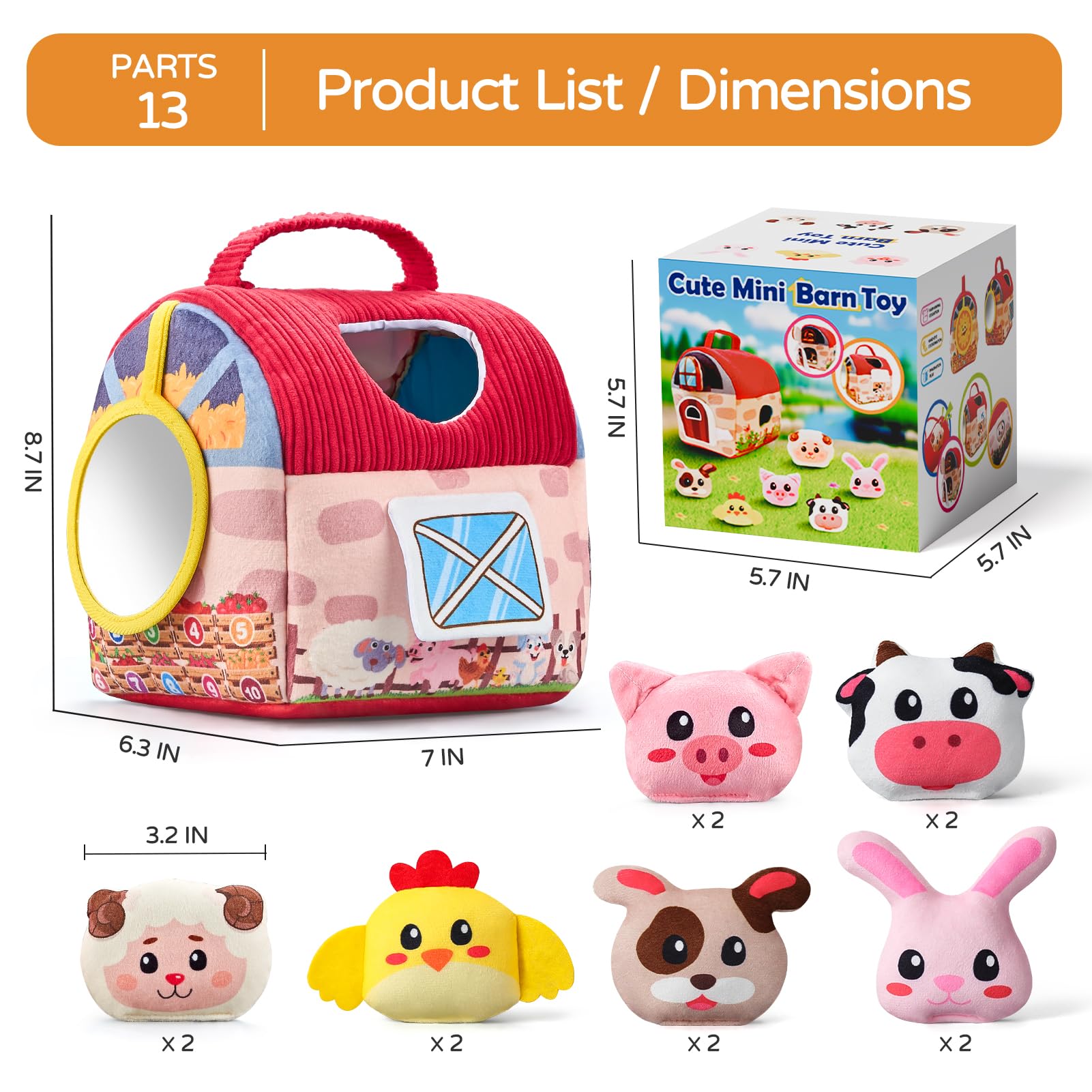 Vanvimen gift-ready packaging makes this farm set a ready-made present