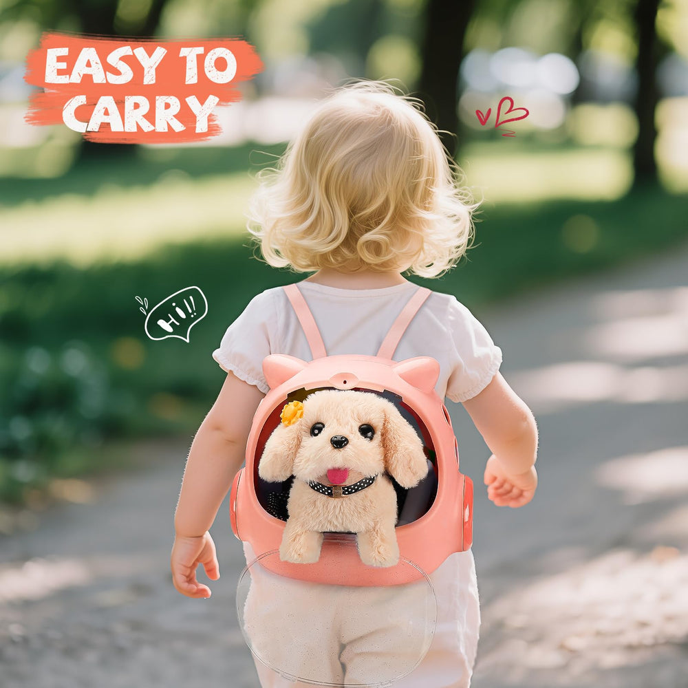 Leash and collar for simulated walks with the Vanvimen robot dog toy.