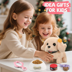 Vanvimen robot dog toy combs and mirrors for grooming routines.