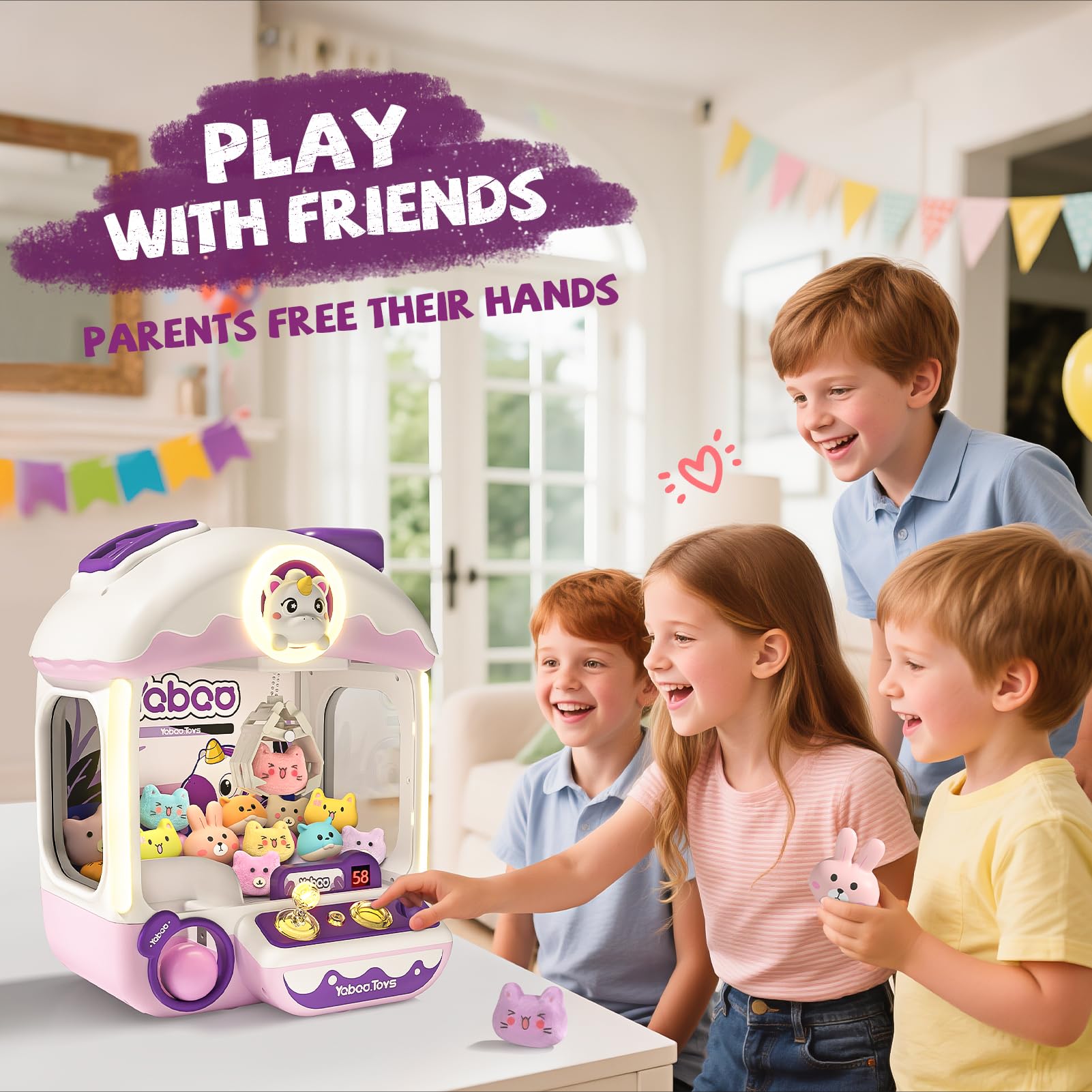 Vanvimen unicorn claw interior shows prize assortment for inspiration