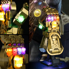 Vaodest LED light USB power option enables continuous illumination for long displays.