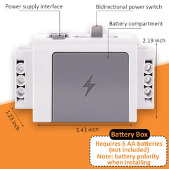 VAOEVA Weershun battery box supports multiple motors for complex projects.