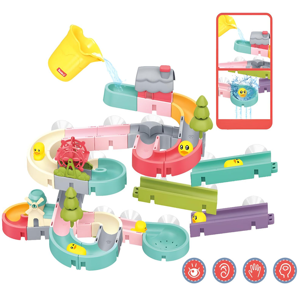 Vaofrean 62pcs toddler bath toys kit for imaginative water play.