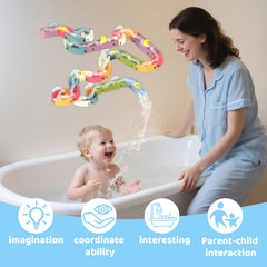 Vaofrean colorful bath track set boosts imagination and skills