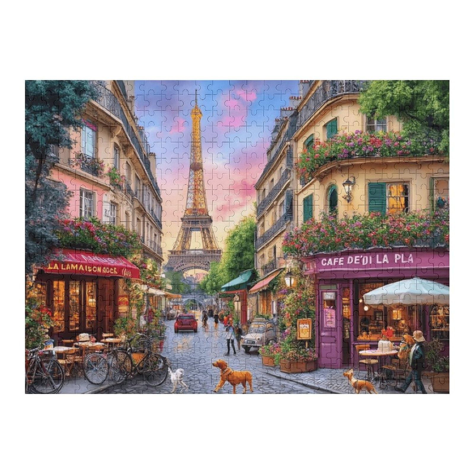 VAOWO Charming Paris puzzle box front, a stylish gift option for puzzle lovers.