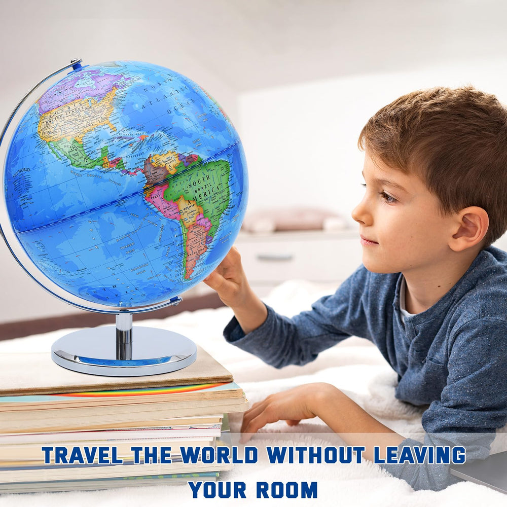 VAP world globe doubles as stylish decor for home or office study areas.