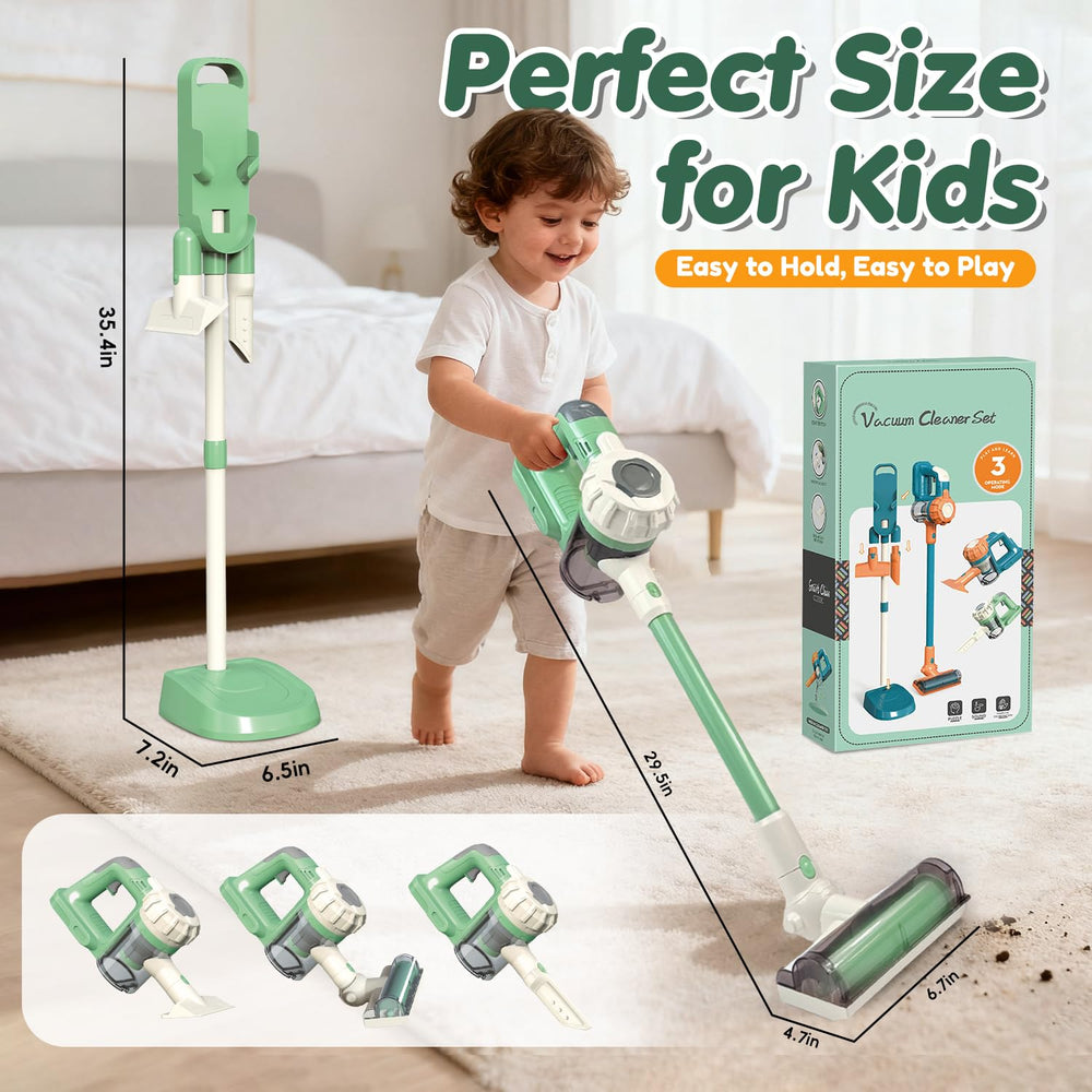 VARANO tools and nozzles set for versatile pretend cleaning play