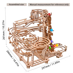 Varbertos marble run kit doubles as a kinetic sculpture and gift.