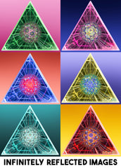 VAT19 Kaleido-Sphere tilt-beads reveal playful light illusions