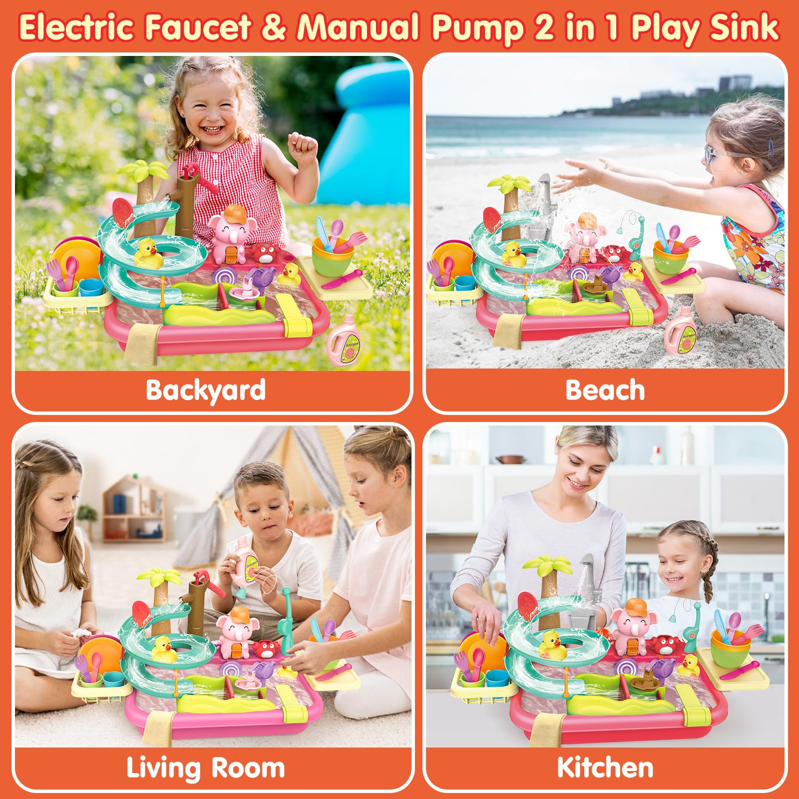 VATOS ABS plastic with rounded corners for safe water play